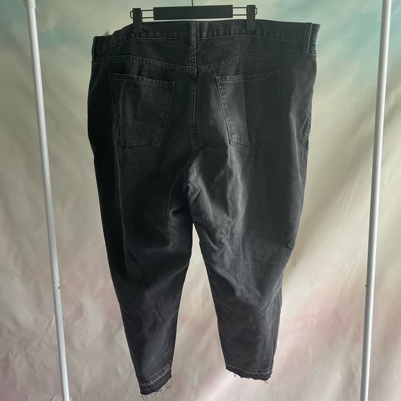 Old Navy High Rise Slouchy Taper Black Jean Women’s Size 22 - Picture 8 of 10